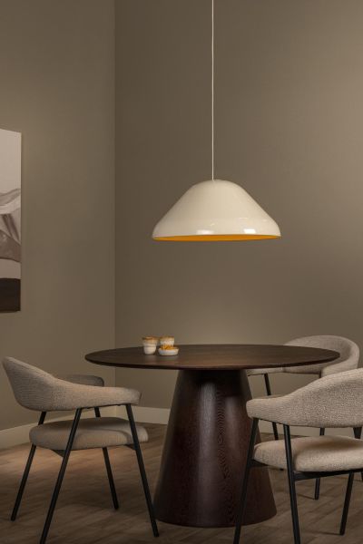 Lucide ANDRES - Pendant light - Ø 56 cm - 1xE27 - Cream - Vibes